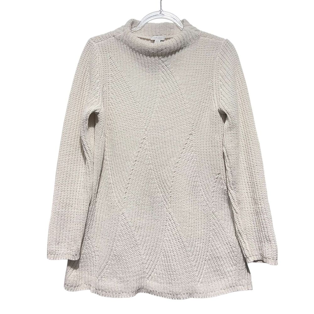 J‎ Jill Plush Chenille Tunic Sweater Coastal Grandma Cozycore Womens Small
